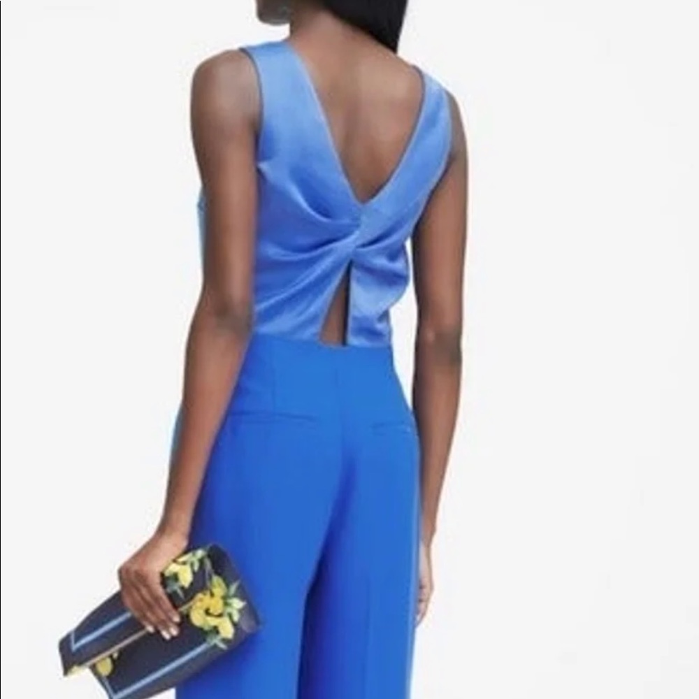 Blue Pantsuit